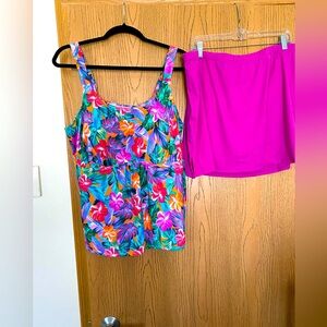 Plus size NWT Tankini set. Sz 22